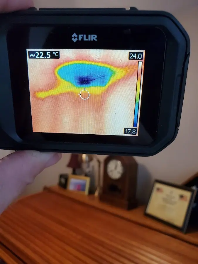 Thermal imaging inspection for water damage in Chaparral