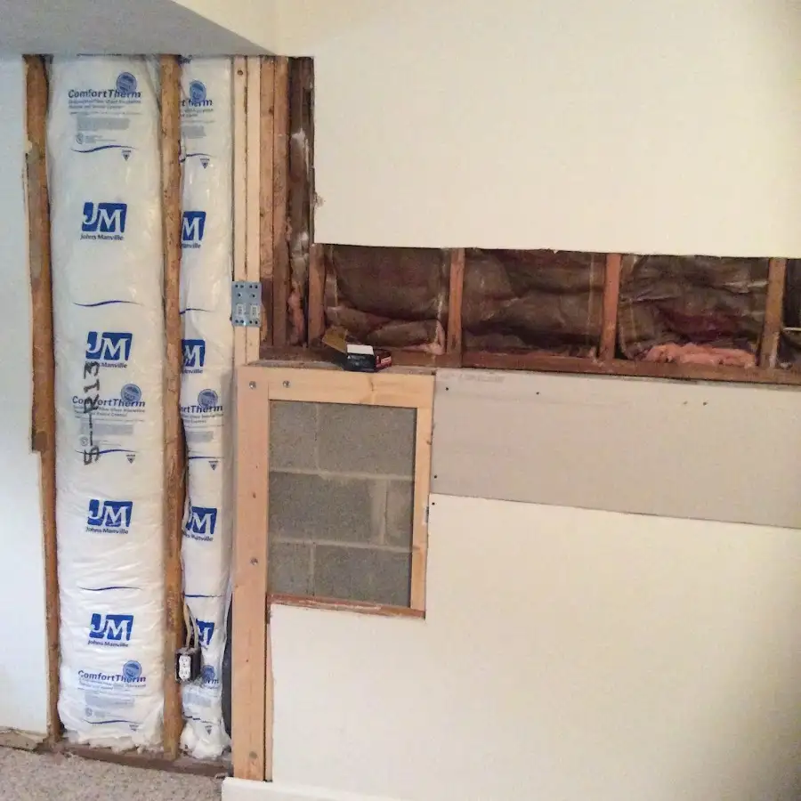 Wall insulation replacement during Odor Removal & Deodorization in Chaparral